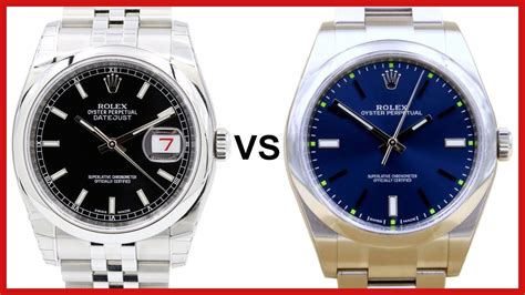 oyster perpetual date vs Datejust